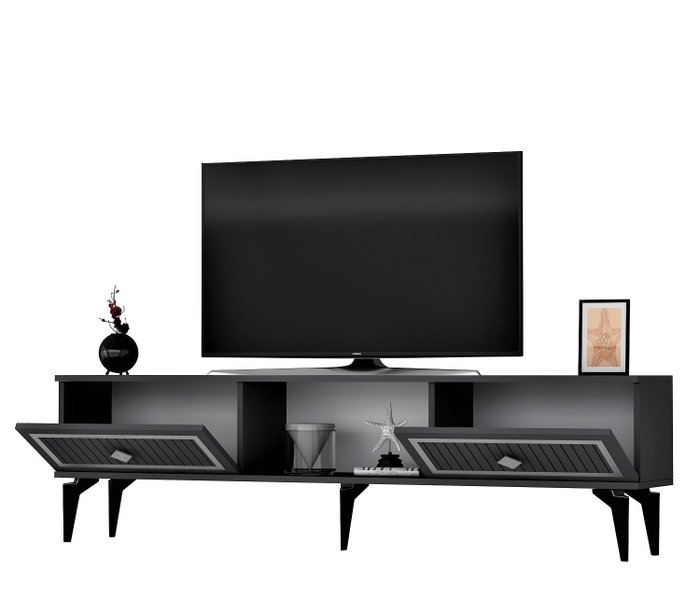 Hanah Home Soporte para TV Antracita y Plata Hanah Home Soporte para TV Antracita y Plata